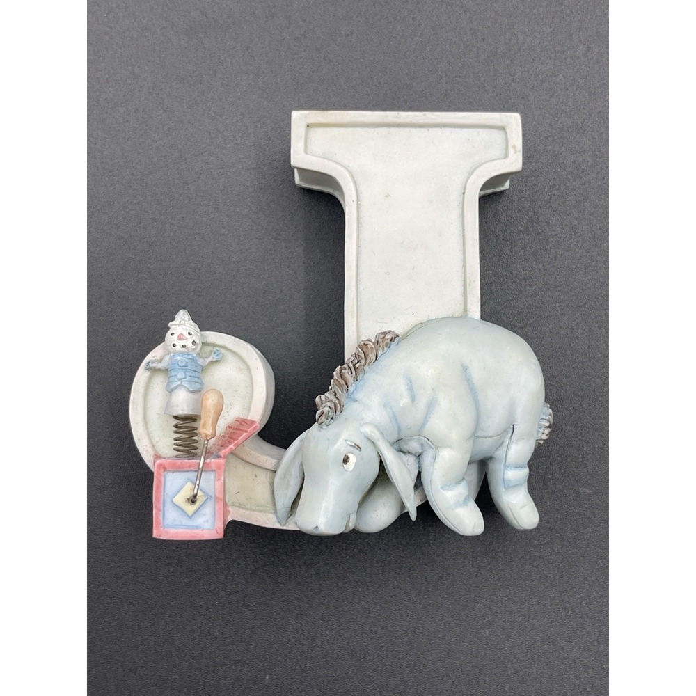 Disney Classic Pooh Eeyore Letter J Wall Hook Michel Nursery Decor